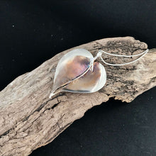 Load image into Gallery viewer, Sterling Silver Oxidised Leaf Pendant