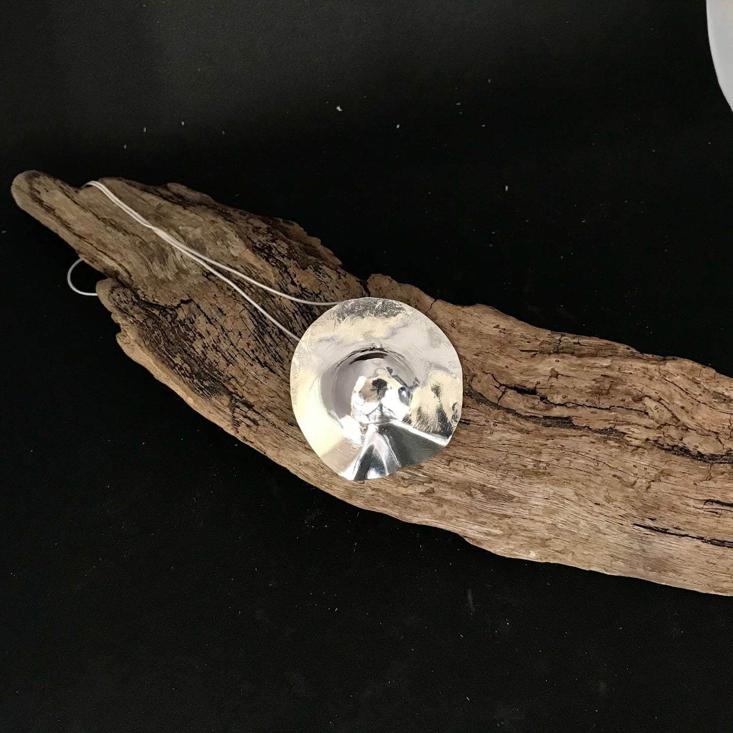 Handmade Organic Sterling Silver Pendant