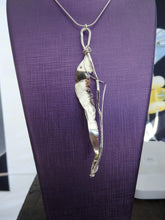 Load image into Gallery viewer, Handmade Sterling Silver Gum Leaf Pendant
