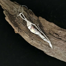 Load image into Gallery viewer, Handmade Sterling Silver Gum Leaf Pendant
